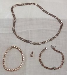 4 Gold Filled Or Gold Plated Jewelry Selections - Bracelet, Necklace & Pendant    JohnB/C3