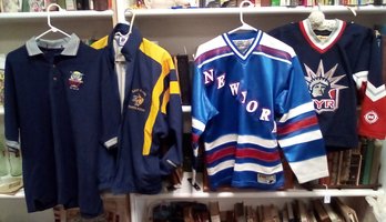 NY Rangers Lg Jersey & NY Ranger S/M Koho Youth Jersey, Beast Polo Shirt & E. Haven Youth Hockey Jacket LP/D5