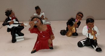 Lovely Music Themed Figurines Of Jazz Players John B / A2