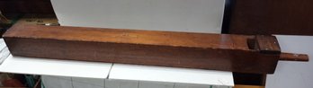 Great Antique Wooden Flue Pipe For Large Church Organ - Rare Antique Decor Display Item     RC / SR
