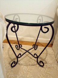 Elegant Iron & Glass Side Table Adds Beauty & Utility To Your Spaces