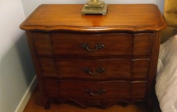 Lovely Vintage Wooden Three Drawer End Table Beautiful Finish And Condition.