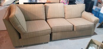 Beautiful Ethan Allen Sectional Sofa  - Two Sections - Thick Comfortable Cushions    Part 1