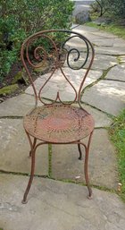 Charming Vintage Wrought Iron Outdoor Chair