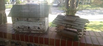 Two Nice Vintage Bird Houses .