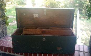 Useful Antique Wooden Tool Chest.