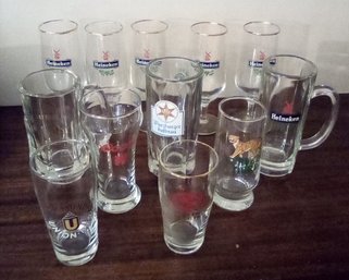 Beer Glasses, Stemware & Mugs With Heineken, Guinness, Coors, Kirin, German Names & More