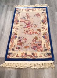 Beautiful Vintage Woven Wool Hanging Tapestry