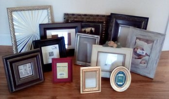 Thirteen Mixed Style Picture Frames In Wood, Metal, Resin & New  - F1