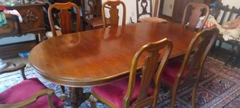 Beautiful Vintage Double Pedestal Dining Table Made By The Stanley Furniture Co