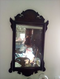 Hitchcock Style Vintage Wood Mirror