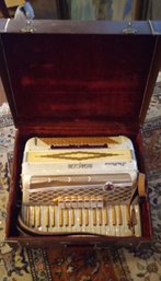 Stunningly Beautiful Vintage Accordion Made By Moreschi Co - Sounds Grand When Played!!!