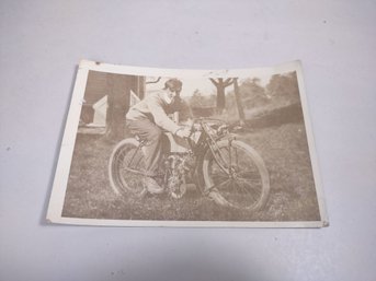 Early Motorcycle Photograph