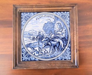 Framed Delft Tile