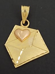 14K GOLD LOVE LETTER PENDANT