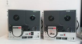 Pair Of Vintage Sony Videocorders Model Number AV-3650