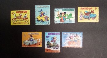 Walt Disney Colorful Characters 1979 - Antigua Stamps - 7 Count    A3/27
