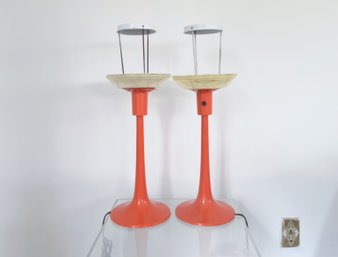 Pair Of Mid-century Lightolier Table Lamps