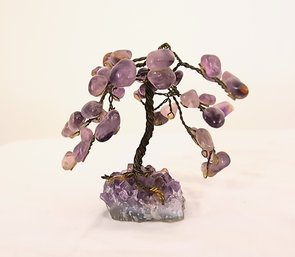 Purple Semi-precious Stone Sculpture From Brazil
