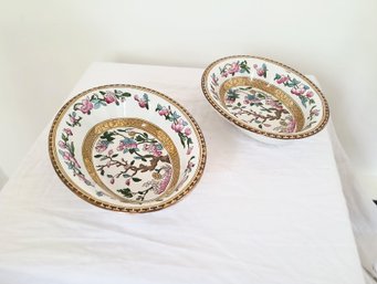 Vintage English Solian Ware Pair Of Bowls. See Matching Pieces In This Sale