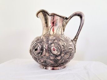 Early 20th Century Silver Plated Pitcher