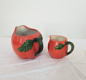 Two Small Vintage Ceramic Creamers