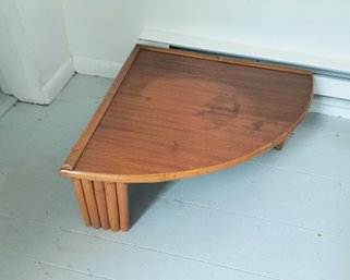 Vintage Bamboo And Wood Corner Low Table