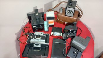 Antique Camera Collection Including 3 Polaroid Cameras!