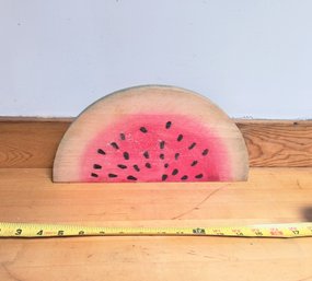 Folk Art Wood Watermelon Cutting Board/ Decor