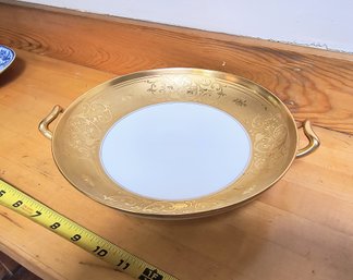 Antique Japanese Heavily Gilded And Footed Bowl