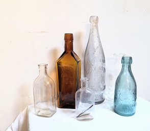 Grouping Of Antique Bottles
