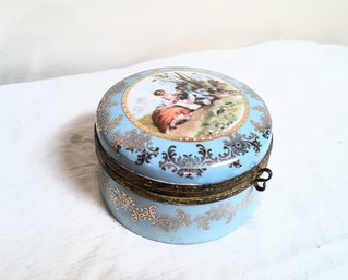 Japanese Vintage  Face Powder Ceramic Box