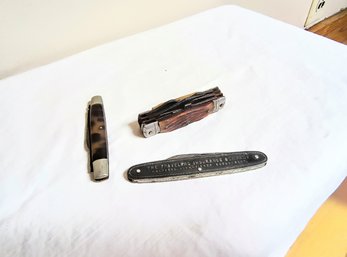 Three Antique Pocket Knives