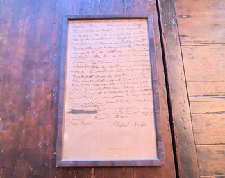 1818 Signed Bill Of Sale