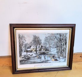 Currier And Ives 19th Century Framed Print