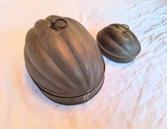 Two Vintage Kreamer 'Melon' Molds
