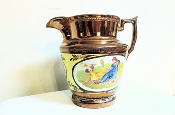 Gold Painted Antique Jug/pitcher