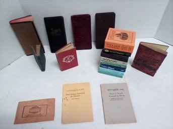 Tiny Books- Diaries 1886, 1922, 1926, 1928,  Popular Volumes & Vintage Selections Plus Little Blue Books SL/D3