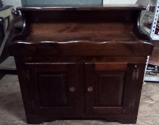 Vintage Pine Wood Dry Sink Cabinet -  With Ample Storage Below                   KD/CVBK-B