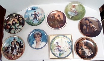 14 Numbered Plates- Gone With The Wind- Mary Poppins- Wizard Of Oz- Norman Rockwell- Princess Diana DS/CVBKA