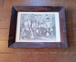 Framed Antique Photo Of Frontiersmen
