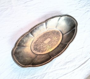 Antique / Vintage Silver Plated Copper Bowl