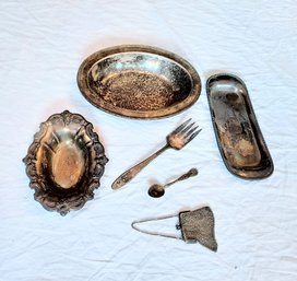 Lot Of Antique And Vintage Silver Plated Pieces