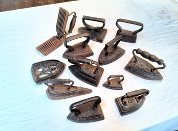 Large Grouping Of 19thc. Irons