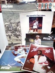 5 Sports Posters - Advertisers For Pro-Keds, Puma & Jordache  Including 'The Pearl' GL/CVBK A