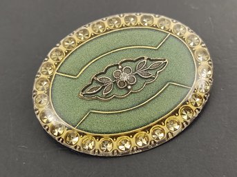 VINTAGE DESIGNER CATHERINE POPESCO ENAMEL BROOCH