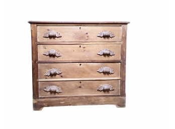 19th Century Stripped Pine Dresser