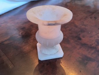 Small Vintage Alabaster Vase/pot
