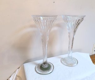 Pair Of Tall Vintage Vases