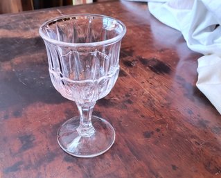 Set Of Eight Vintage Red Ridge Goblets/wine Glasses